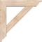 Ekena Millwork Traditional Traditional Smooth Bracket w/ Offset Brace, Douglas Fir, 5 1/2"W x 24"D x 24"H BKT0604X24X24TRA01SDF - alternate 3